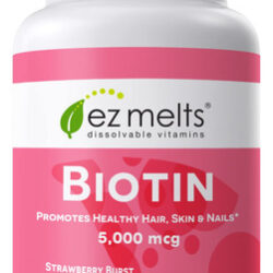 Suplemento Ez Derrete 5.000 Mcg De Biotina Para Cabelo, Pele