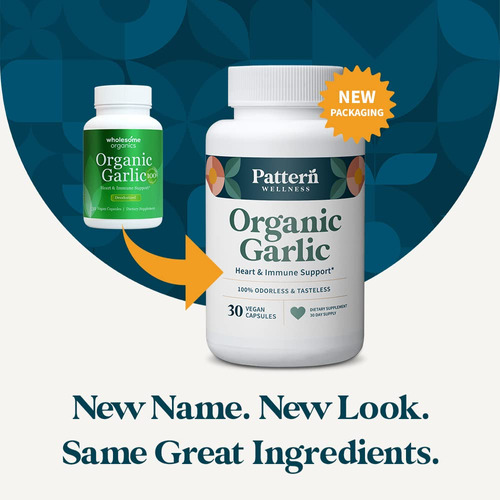 Suplemento De Alho Pattern Wellness Inodorless Organic 1000m - Imagem 2