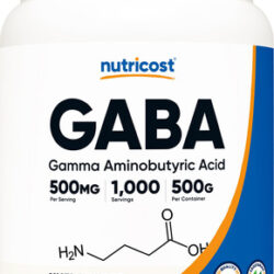 Suplemento Nutricost Pure Gaba 500g Em Pó (gama Aminobutyr)