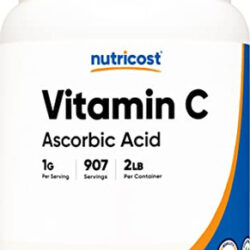 Suplemento Nutricost Ácido Ascórbico Em Pó (vitamina C) 907g