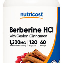 Suplemento Nutricost Berberine Hci Com Canela De Ceilão 120