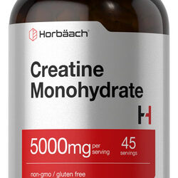 Suplemento Horbäach Creatina Monohidratada 225 Cápsulas 5g