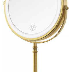 Espelho De Maquiagem Deiovwxs 8 Led 1x/10x 360° De Rotação