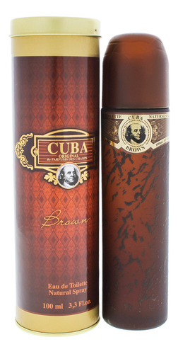 Cuba Brown By Cuba Para Homens - Spray Edt De 3,3 Onças