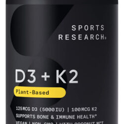 Suplemento Vegano De Pesquisa Esportiva Com Vitamina D3 + K2