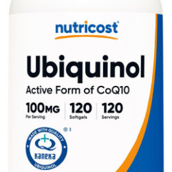 Suplemento Nutricost Ubiquinol 100mg 120 Cápsulas Gelatinosa