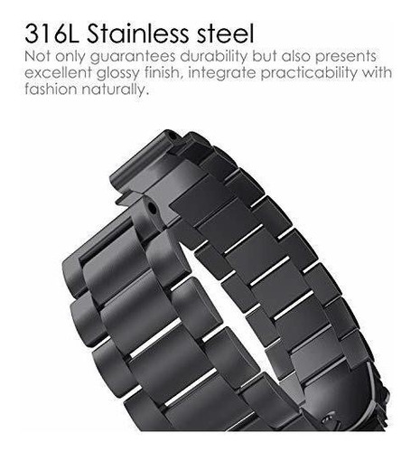 Pulseira Fintie Compatível Com Garmin Forerunner 235 Inox - Imagem 6