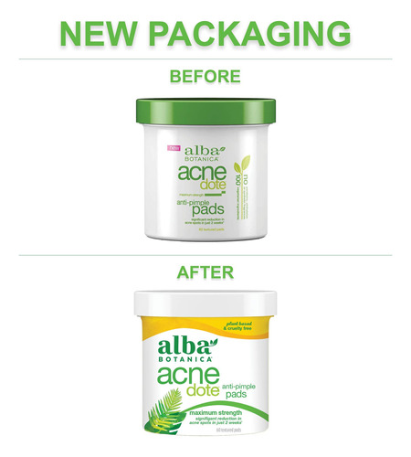 Almofadas Anti-espinhas Alba Botanica Acnedote 60 Unidades - Imagem 2