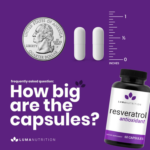 Suplemento De Chá Luma Nutrition Resveratrol High Purity 98% - Imagem 7