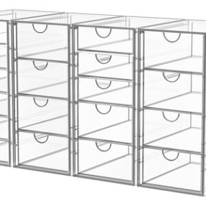 Organizador De Maquiagem Yfxcvsl Acrílico Com 19 Gavetas, Pa