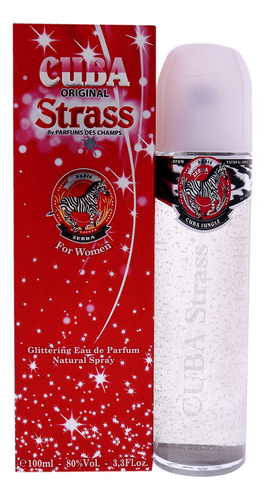 Cuba Strass Zebra By Cuba Para Mulheres Spray Edp De 3,3 O