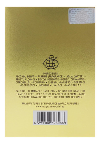 Perfume Fragrance World Maison Barakkat Amber Eve 100ml Edp - Imagem 7