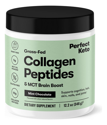 Proteína De Colágeno Em Pó Perfect Keto Com Óleo Mct 300g