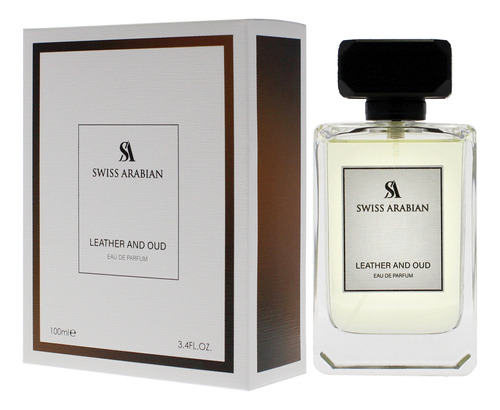 Perfume Swiss Arabian Leather And Oud Eau De Parfum 100ml - Imagem 4