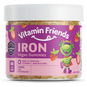 Suprimento Vegano De 60 Dias Da Iron Gummies Vitamin Friends