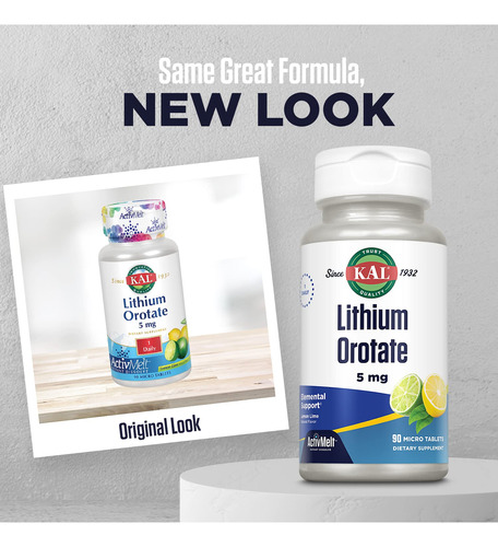 Suplemento Kal Lithium Orotato Activmelt 5mg - Imagem 2