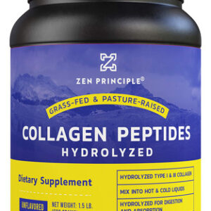 Peptídeos De Colágeno Em Pó Zen Principle 680g Alimentados C