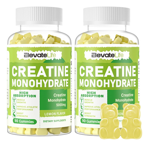 Suplemento Gomas De Monohidrato De Creatina Elevatelife 5000