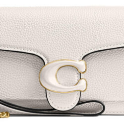 Couro De Giz Malhado Polido Wristlet Coach