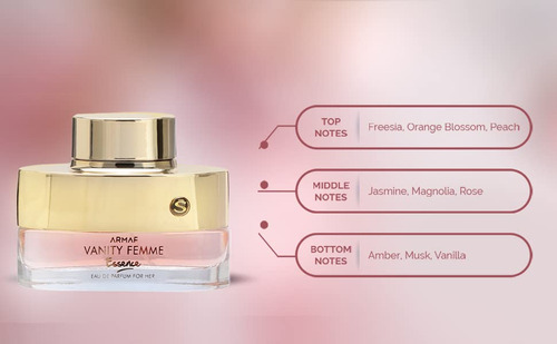 Perfume Armaf Vanity Femme Essence Edp 100ml Para Mulheres - Imagem 5