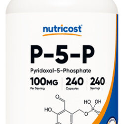Suplemento De Vitamina B6 Nutricost P5p 100 Mg, 240 Cápsulas