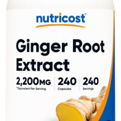 Suplemento Nutricost Extrato De Raiz De Gengibre 550 Mg 240