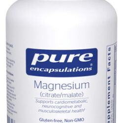 Suplemento De Encapsulamentos De Magnésio Puro (citrato/mal