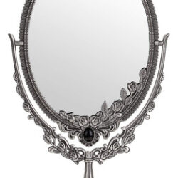 Espelho De Maquiagem Juxyes Metal Tabletop Vintage Com Supor