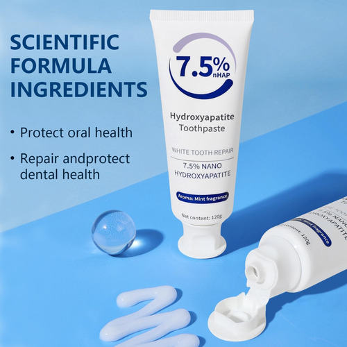 Creme Dental Hydroxyapatite Enamel Protection 120g Gentle Mi - Imagem 7