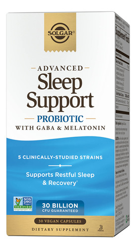 Suplemento Probiótico Solgar Advanced Sleep Support 30 Cápsu
