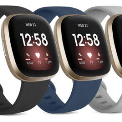 Pulseiras De Silicone Para Fitbit Sense/versa 3 Da Amzpas -