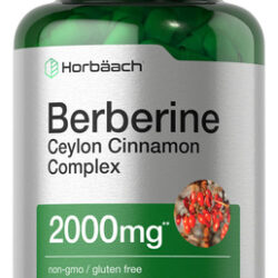Suplemento Horbaach Berberine Plus Ceylon Canela 2000mg