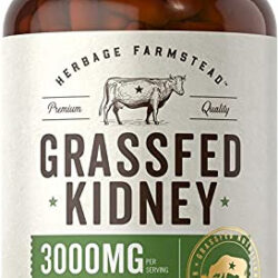 Suplemento Carlyle Grass Fed Beef Kidney 3000 Mg 200 Cápsula