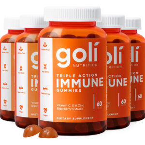 Gummy Vitamin Goli Immune 300 Unidades Com Sabugueiro E Zinc