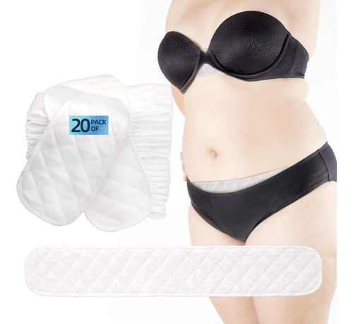 Abdominicais Wibond Sweat Rash Sweat Rash Sweat Pads, 20 Peç