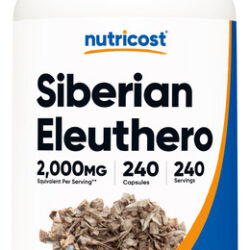 Suplemento Nutricost Siberian Eleuthero 500mg 240 Cápsulas