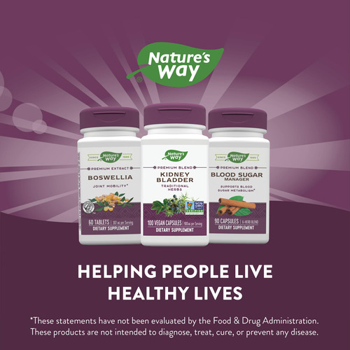 Suplemento Nature's Way Kidney Bladder 930 Mg 100 Vcaps - Imagem 6