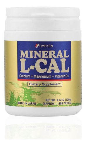 Suplemento Umeken Mineral L-cal Com Magnésio E Vitamina D3