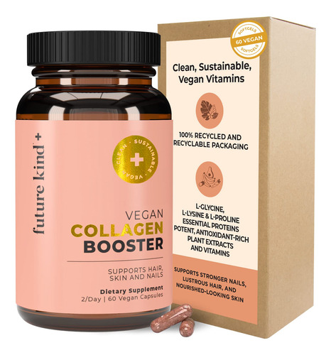 Vegan Collagen Booster Future Kind 60 Cápsulas Em Frasco De