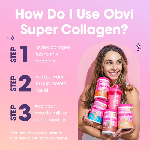 Suplemento Obvi, Peptídeos De Colágeno, Proteína Em Pó, 30 P - Imagem 4