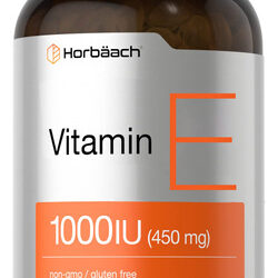 Cápsulas De Gelatina Gelatinosa Horbaach Vitamina E 1000 Ui