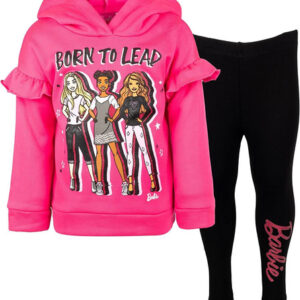 Conjunto De Moletom Com Capuz E Leggings Barbie Fashion