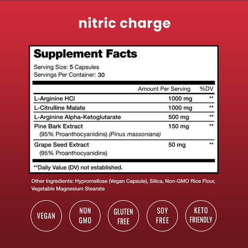 Suplemento De Óxido Nítrico Nutrachamps L-arginina L-citruli - Imagem 2