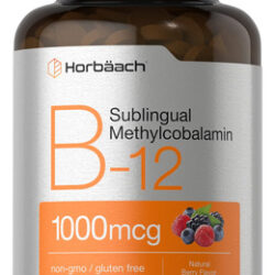 Suplemento Horbäach Vitamina B12 1000mcg Metilcobalamina