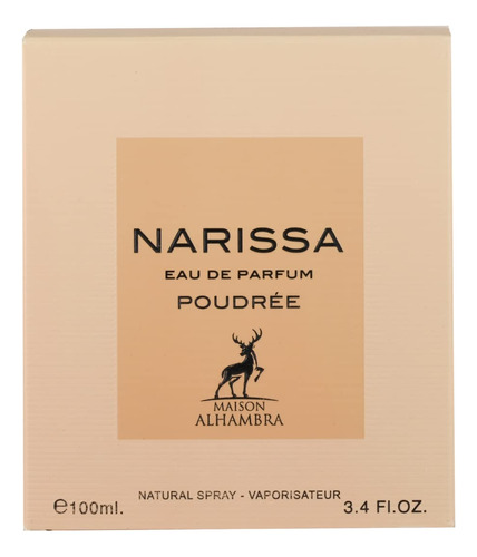 Perfume Maison Alhambra Narissa Poudree Edp 100ml Para Mulhe - Imagem 4