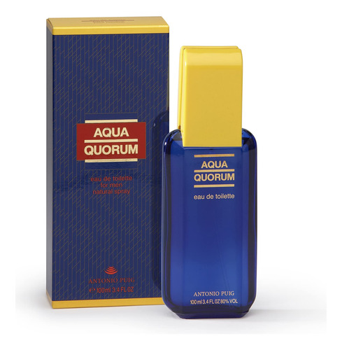 Perfume Antonio Puig Aqua Quorum Eau De Toilette 100ml Para Homens