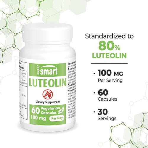 Suplemento Supersmart Luteolina 100mg Com Extrato De Amendoi - Imagem 4