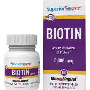 Suplemento Comprimidos Sublinguais De Biotina De 5000mcg De