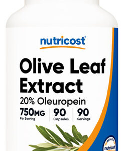 Suplemento De Extrato De Folha De Oliveira Nutricost 750 Mg