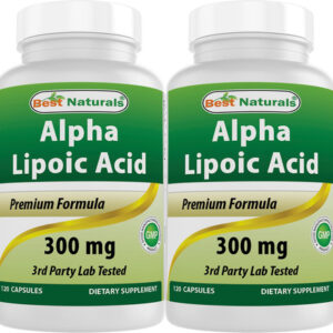 Suplemento Best Naturals Ácido Alfa Lipóico 300 Mg 120 Cápsu